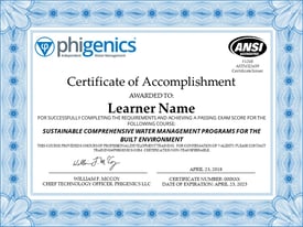 Phigenics Course Certificate